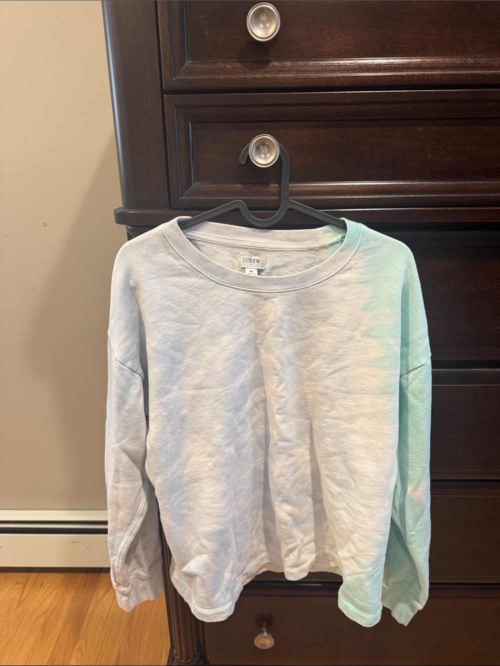 J. Crew Women's Crewneck Sweatshirt in Pale Blue-Green